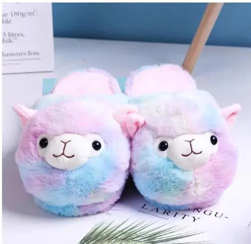 Fluffy Alpaca Slippers